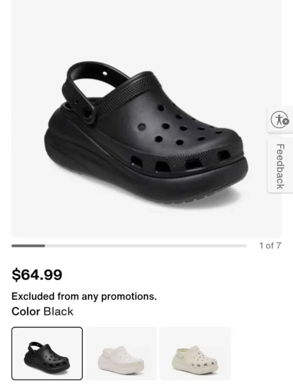 Crocs Crush Platform 8w